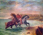 Horses Emerging from the Sea
